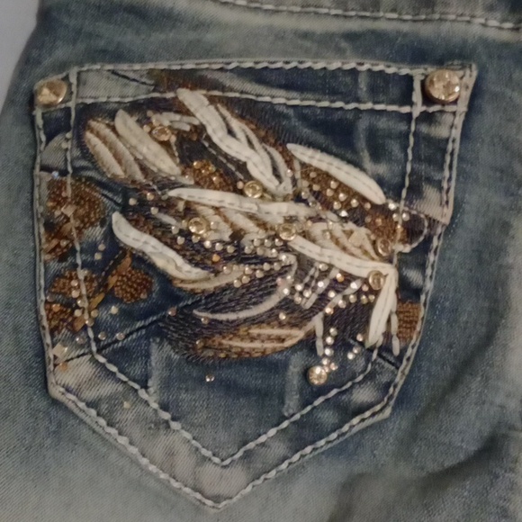 Rebel& Soul Blue Boot Cut Denim with Vintage Fading, Size 4 - Picture 11 of 11